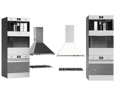 现代消毒柜、抽油烟机