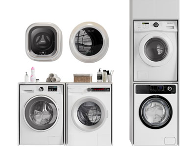 现代洗衣机、烘干机