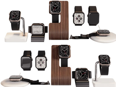 现代展架上的手表3d模型 现代展架上的手表