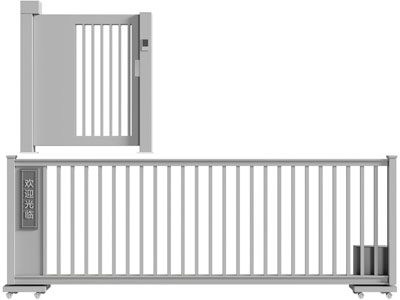 现代大门、门挡