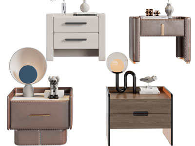 现代床头柜