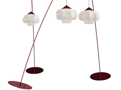 新中式灯笼造的落地灯