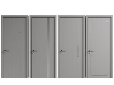 新中式单扇平开门