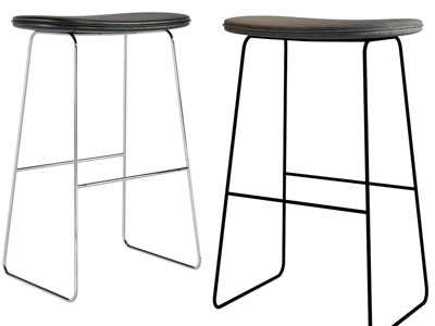 现代金属支架的吧凳