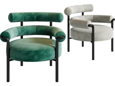 现代布艺休闲椅子