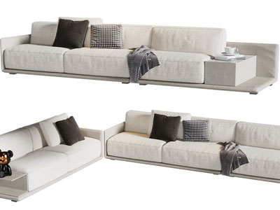 现代布艺多人、双人沙发3d模型 现代布艺多人、双人沙发