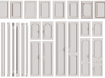 现代简欧柜门、柱子