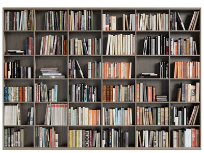 现代开放式书柜