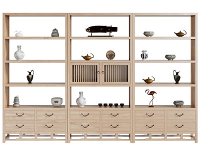 新中式实木装饰柜