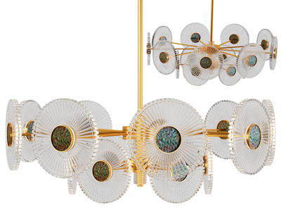 现代轻奢玻璃灯罩吊灯