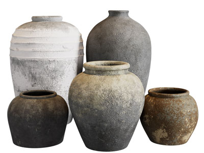 中式陶瓷器皿摆件