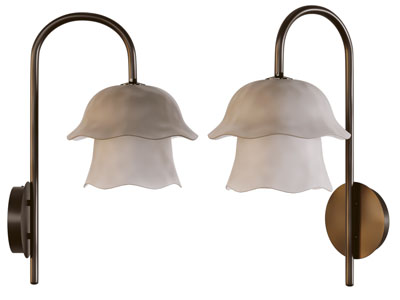 现代花朵灯罩壁灯