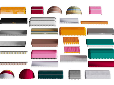 现代可折叠雨棚、遮阳棚