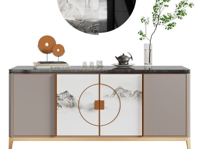 新中式玄关柜、边柜