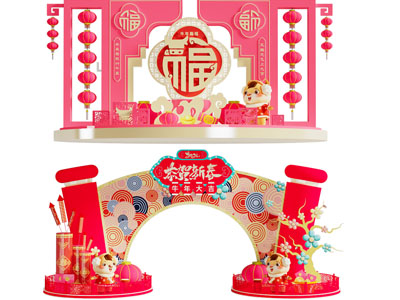 新中式节日美陈