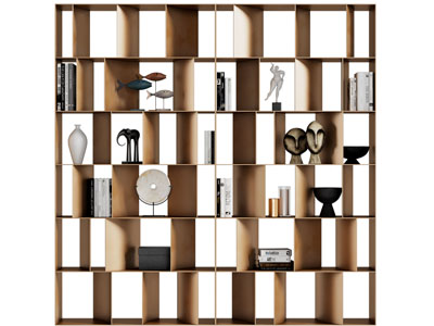 现代开放式装饰柜