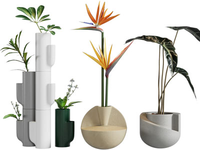 现代创意花瓶花卉