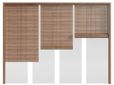 新中式竹帘、卷帘、挂帘