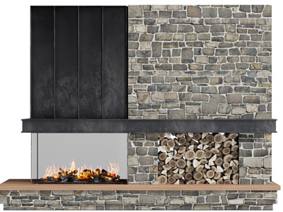 工业风loft壁炉火炉