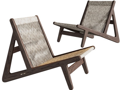 侘寂风休闲椅子