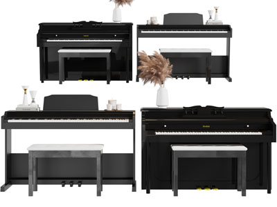 现代钢琴、琴凳