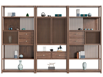 新中式实木装饰柜