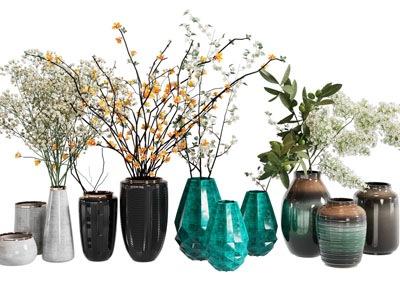 新中式陶瓷花瓶花卉