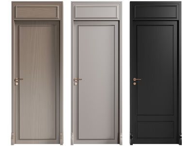 现代单扇平开门