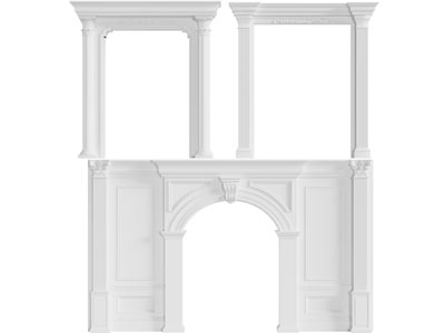 欧式垭口、拱门3d模型 欧式垭口、拱门