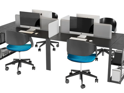 现代办公桌椅组合