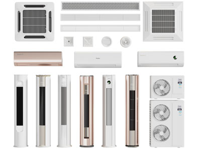 现代空调、出风口3d模型 现代空调、出风口
