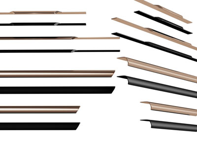 现代轻奢金属拉手3d模型 现代轻奢金属拉手