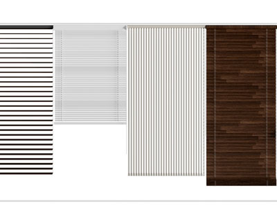 现代百叶窗帘、卷帘