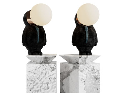 现代雕塑落地灯