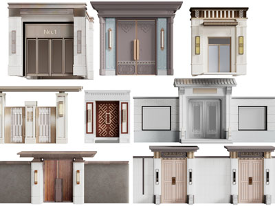 新中式庭院大门