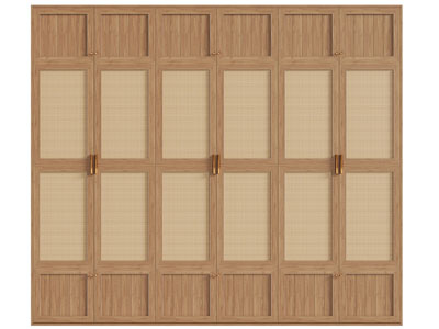 侘寂风实木衣柜3d模型 侘寂风实木衣柜