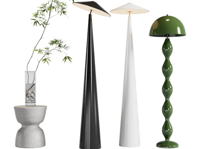 现代金属落地灯