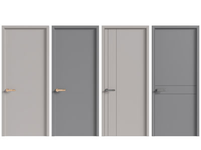 现代单扇平开门