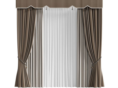 新中式窗帘窗纱