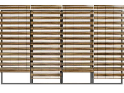 现代竹帘、拉帘