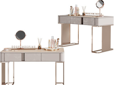 现代轻奢化妆、梳妆台