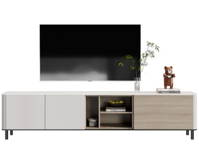 现代电视柜、电视机