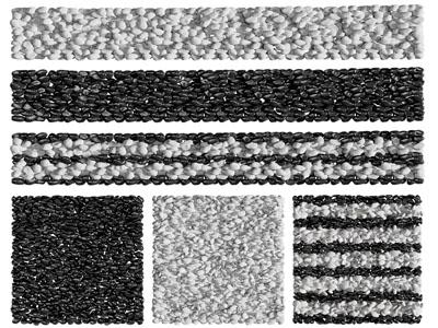 现代长方形景观石子