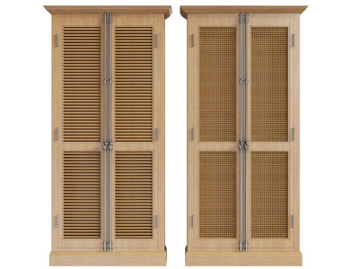 侘寂风衣柜3d模型 侘寂风衣柜