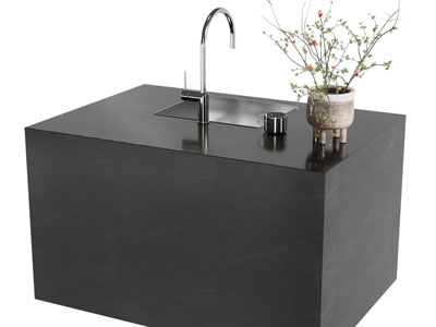 现代厨房岛台、水吧台