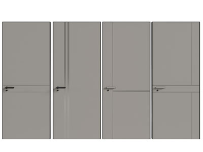 现代单扇平开门