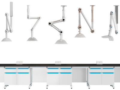 现代可伸缩的吊灯、万向罩、实验台