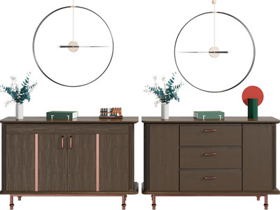 新中式玄关柜、边柜