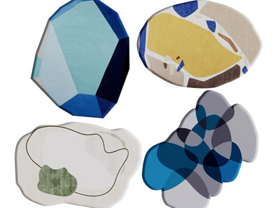 现代卡通不规则地毯