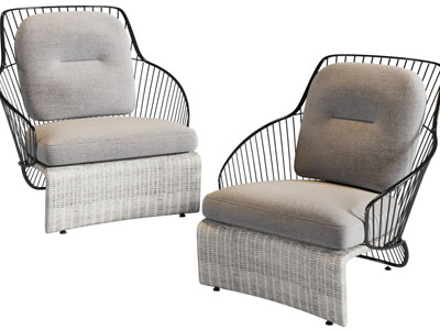 现代铁艺镂空休闲椅子